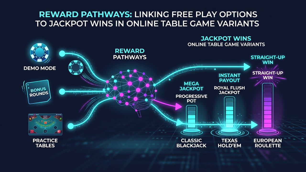 Screenshot of an online baccarat table showing free play credits transitioning into a live jackpot round